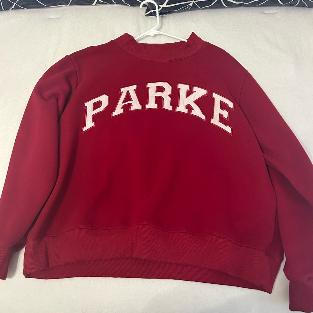 Parke mockneck in burgundy